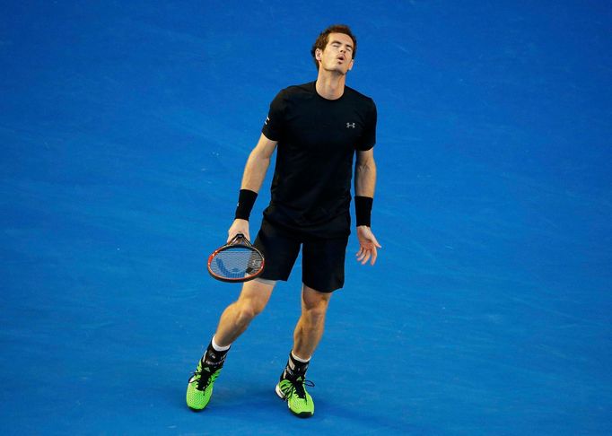 Australian Open 2015: Andy Murray při semifinále s Tomášem Berdychem