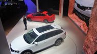 Škoda Auto v Ženevě neukázala žádný nový model, ale několik modernizací a odvozenin. Za své největší hvězdy si zvolila inovovanou Octavii RS v nové nejvýkonnější verzi s 245 koňmi (červený vůz) a faceliftovanou Octavii Scout, se kterou se dá vyrazit i do lehčího terénu. Při tiskové konferenci hovořil zejména šéf značky Bernhard Maier.