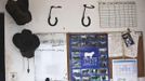 Horse riding equipment is seen in the staff room of a ranch just outside Moshav Yonatan, a collective farming community, about 2 km (1 mile) south of the ceasefire line between Israel and Syria in the Golan Heights May 2, 2013. Cowboys, who have been running the ranch on the Golan's volcanic rocky plateau for some 35 years, also host the Israeli military, who use half of the cattle farm, 20,000 dunams (5,000 acres), as a live-fire training zone. Israel captured the Golan Heights from Syria in the 1967 Middle East war and annexed the territory in 1981, a move not recognized internationally. Picture taken May 2, 2013. REUTERS/Nir Elias (ENVIRONMENT ANIMALS SOCIETY) ATTENTION EDITORS: PICTURE 22 OF 27 FOR PACKAGE 'COWBOYS OF THE GOLAN HEIGHTS' SEARCH 'COWBOY GOLAN' FOR ALL IMAGES Published: Kvě. 29, 2013, 10:08 dop.