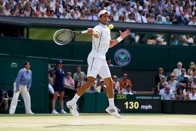 Novak Djokovič ve finále Wimbledonu 2013