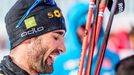 Martin Fourcade ve stíhacím závodě mužů v rámci SP v Kontiolahti