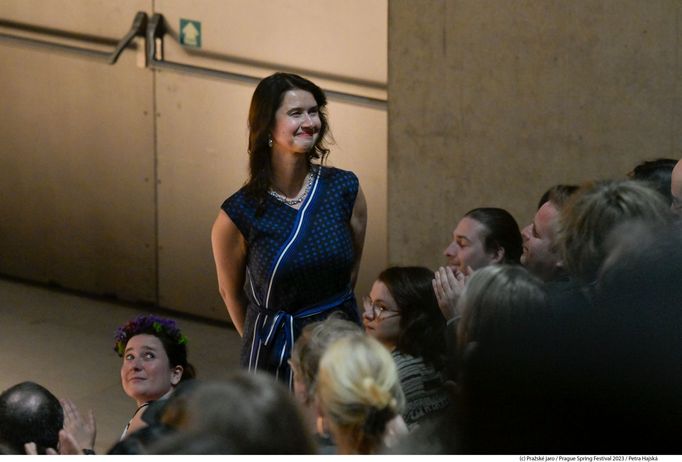 Na snímku z druhého dne je skladatelka Michaela Pálka Plachká.