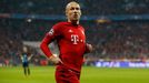 Arjen Robben celebrates after scoring the fourth goal for Bayern Munich