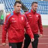 Trénink české fotbalové reprezentace: Marek Suchý, Tomáš Pekhart