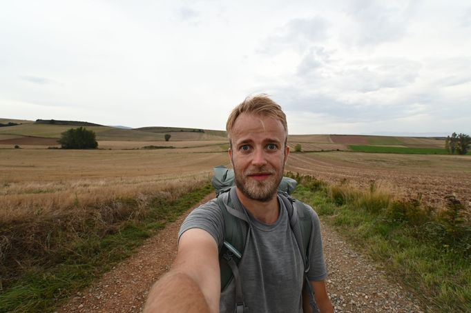 Ladislav Zibura na cestě do španělského Santiaga de Compostela