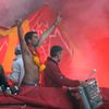 Fotbal, finále Evropské ligy, Chelsea - Benfica: fanoušek Benfiky