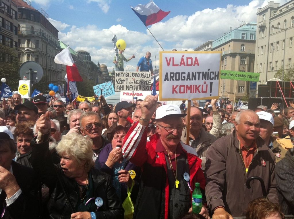 Demonstrace proti vládě