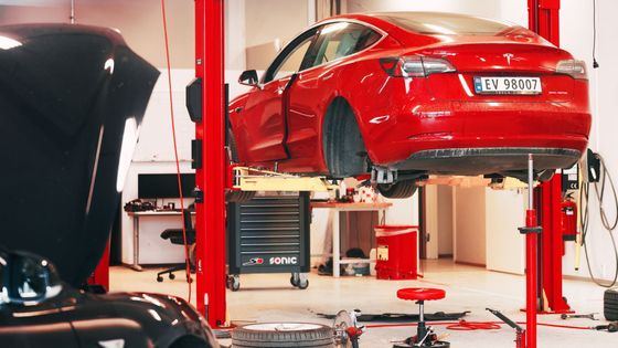 Ojetá Tesla Model 3, ilustrační foto.