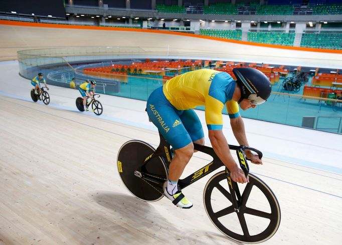 Hala s dráhou pro cyklisty v Rio de Janeiru.