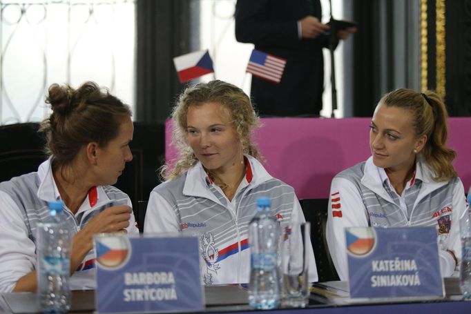 Kateřina Siniaková, Barbora Strýcová a Petra Kvitová