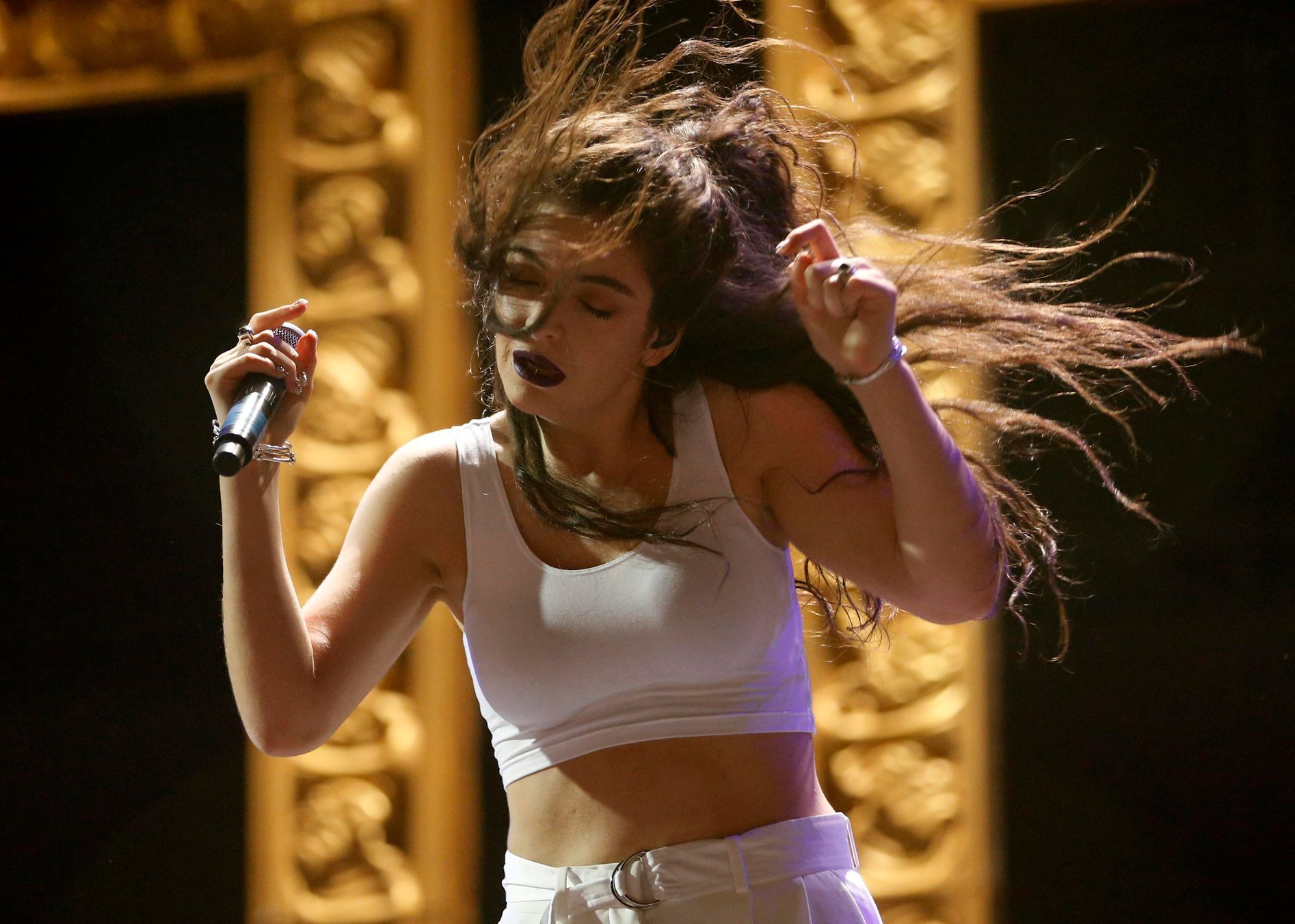 New Zealand singer-songwriter Lorde performs at the Coachella Valley Music and Arts Festival in Indio
