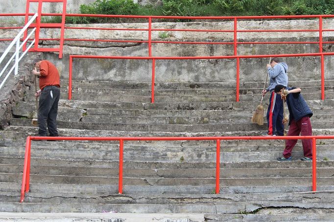 Přesně týden před rozlučkou Petra Švancary se konala poslední veřejná brigáda na obnovu Lužánek.