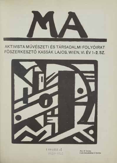 Lajos Kassák: Obálka časopisu MA, č. 1–2, Vídeň, 1921 až 1922