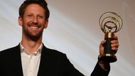 Pilot F1 Romain Grosjean převzal cenu za celoživotní přínos na vyhlášení ankety Zlatý volant za rok 2019.