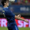 Yoann Gourcuff zpracovává míč v přátelském utkání: Francie - Island
