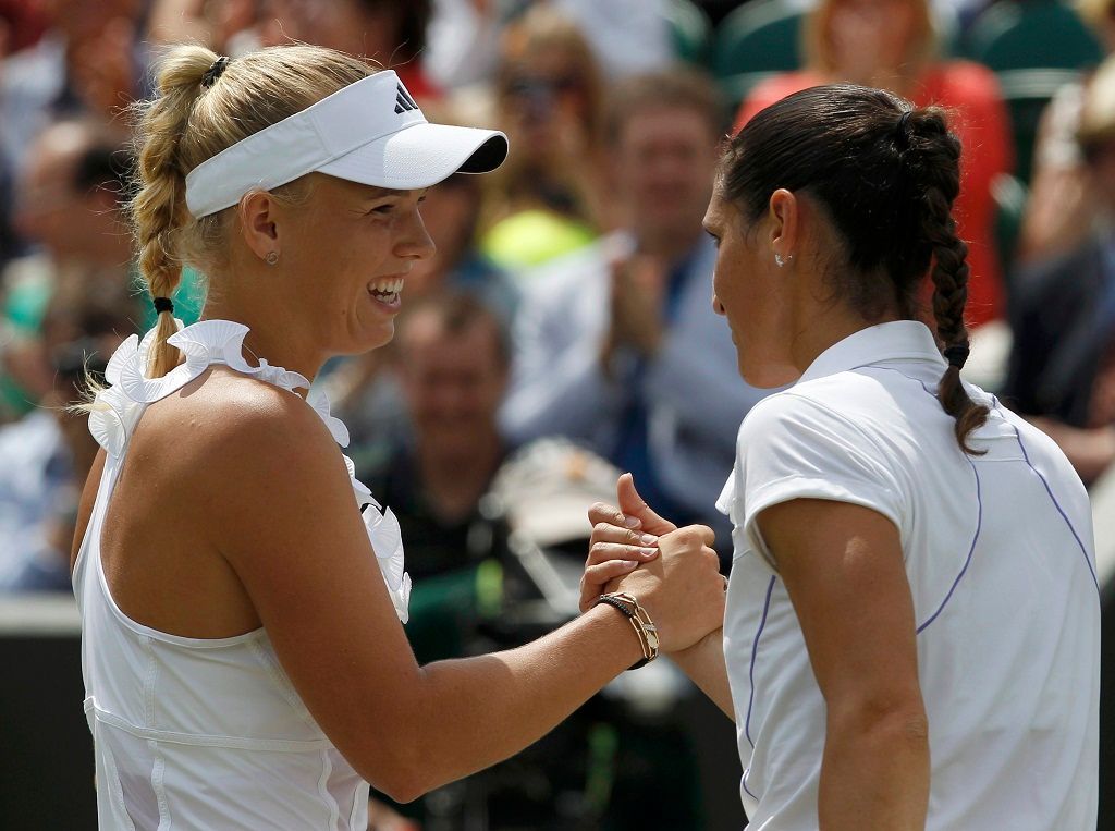 Wimbledon 2011: Caroline Wozniacká a Razzanová