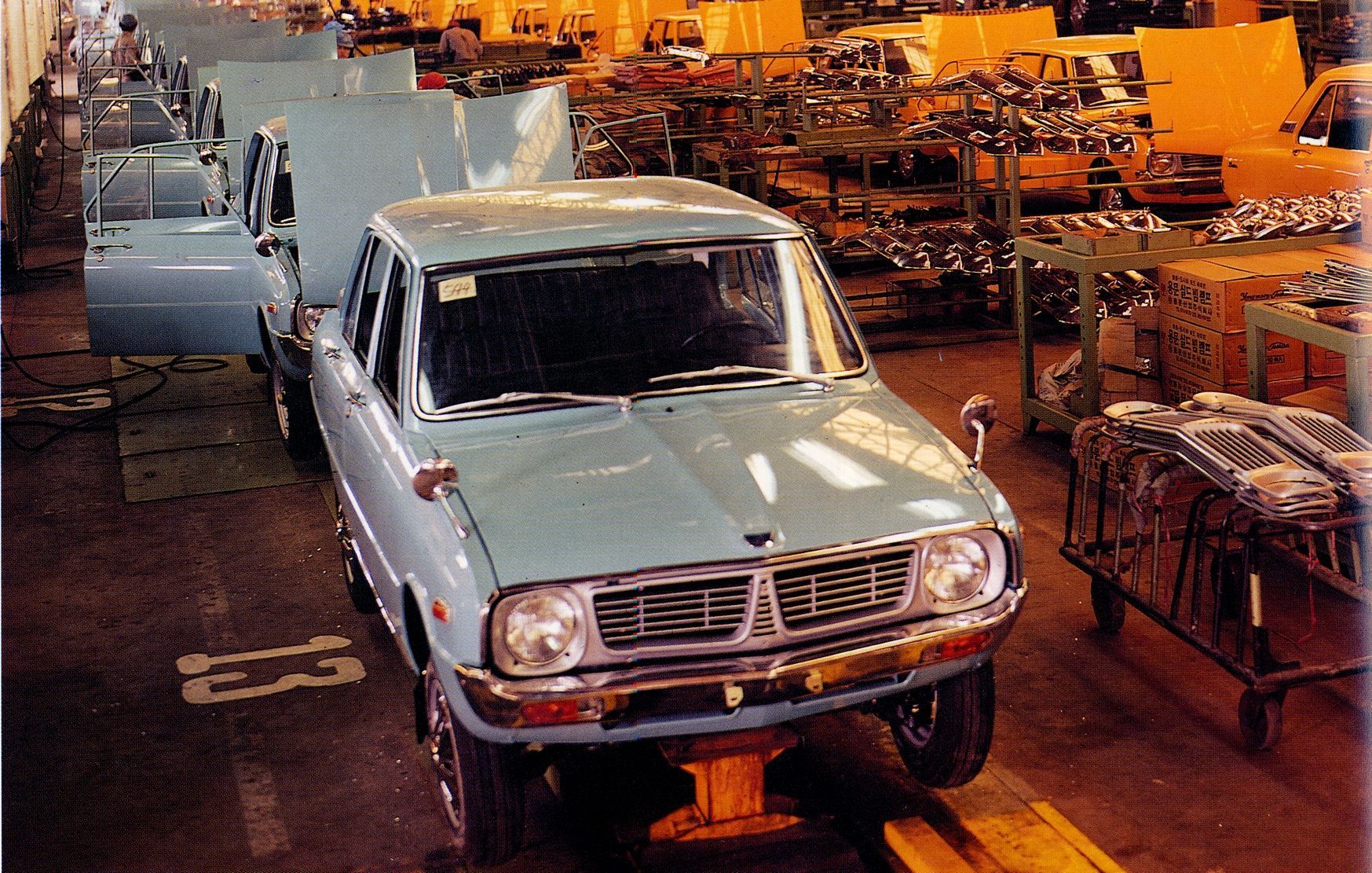 Kia sedan Brisa 1974 года