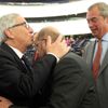 polibek Jean Claude Juncker Martin Schulz Nigel Farage Evropský parlament 2015
