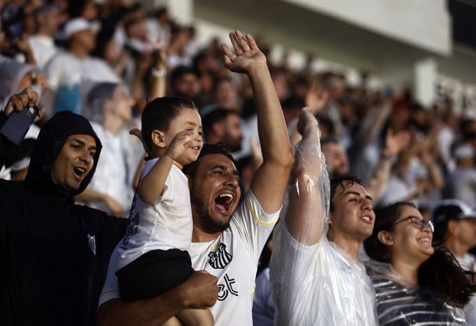 Přijetí Neymara fanoušky FC Santos