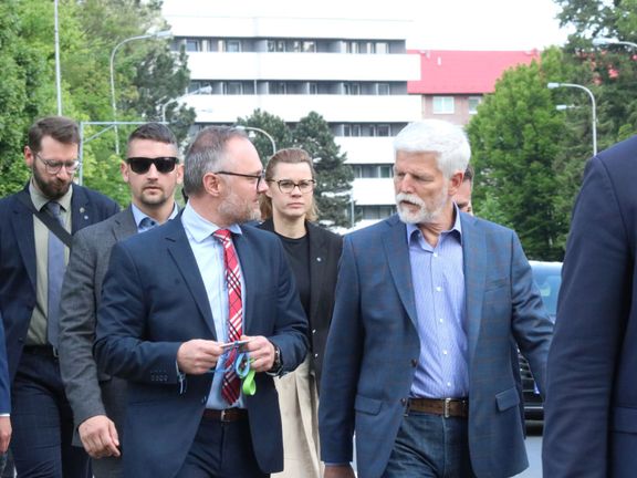 Místostarosta za STAN Petr Rys v rozhovoru s prezidentem Petrem Pavlem v minulém týdnu, kdy prezident navštívil Bruntál.