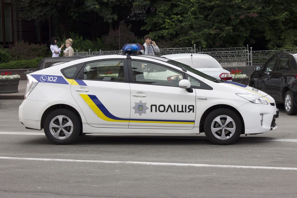 Ukrajina policie, ukrajinská policie - ilustrační foto.
