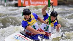 Světový pohár ve vodním slalomu 2017 v Praze: Jonáš Kašpar, Marek Šindler