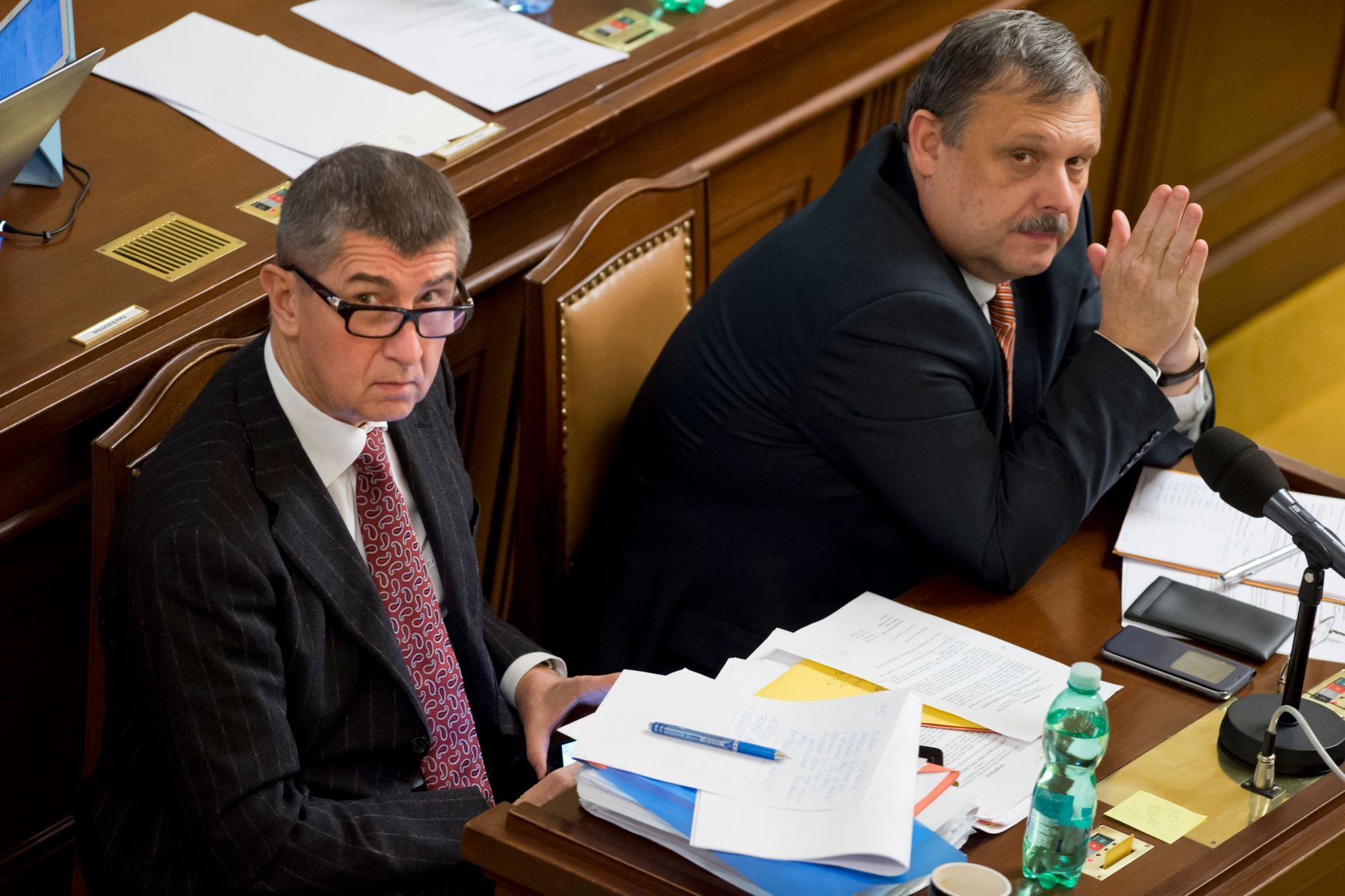 Václav Votava a Andrej Babiš v roce 2015