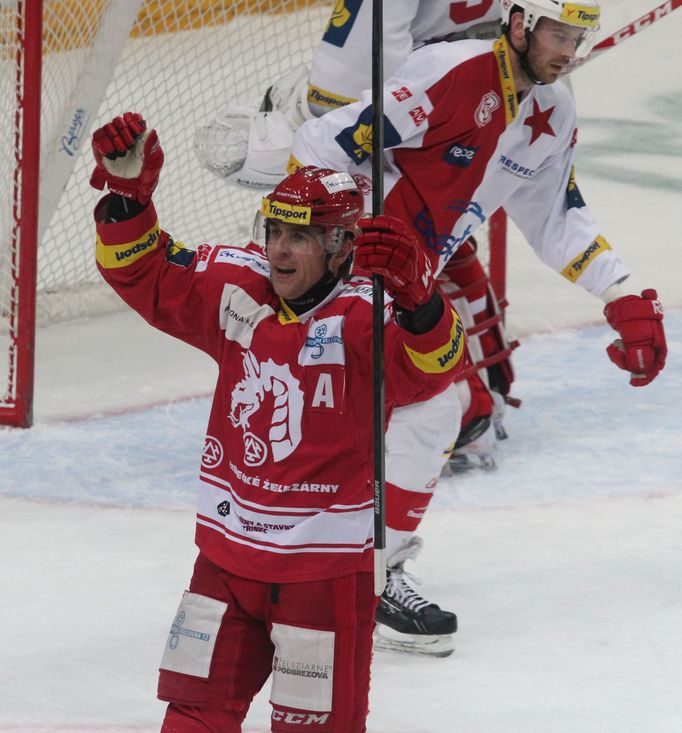 Slavia vs. Třinec, utkání hokejové extraligy