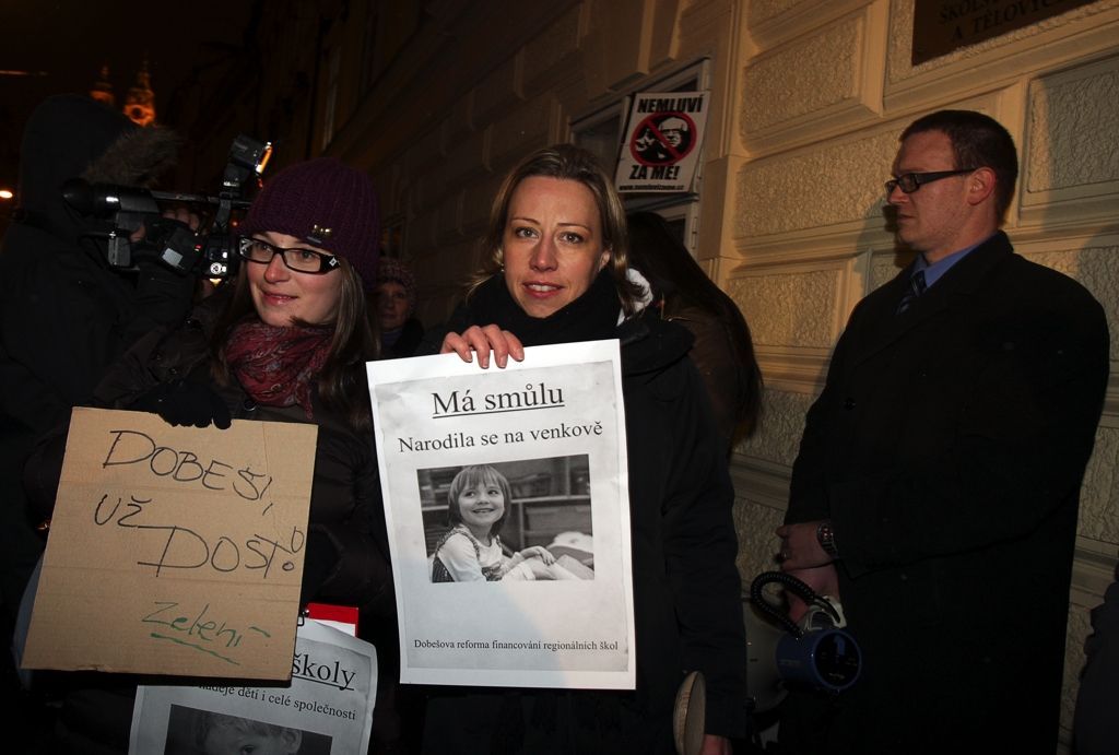 demonstrace proti reformám ve školství