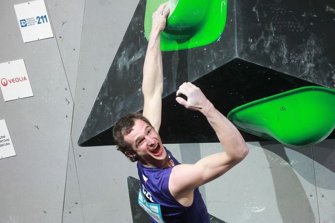 Světový pohár v boulderingu v Praze 2023 (Adam Ondra)