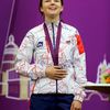 Česká střelkyně Adéla Sýkorová, nehty na olympijských hrách v Londýně 2012