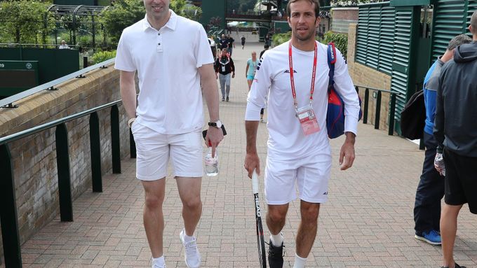 Petr Čech a Radek Štěpánek na Wimbledonu 2016