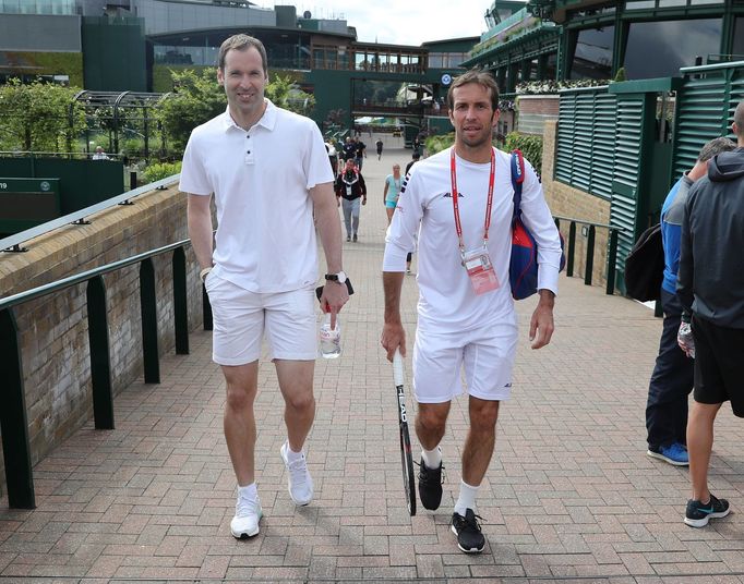 Petr Čech a Radek Štěpánek na Wimbledonu 2016