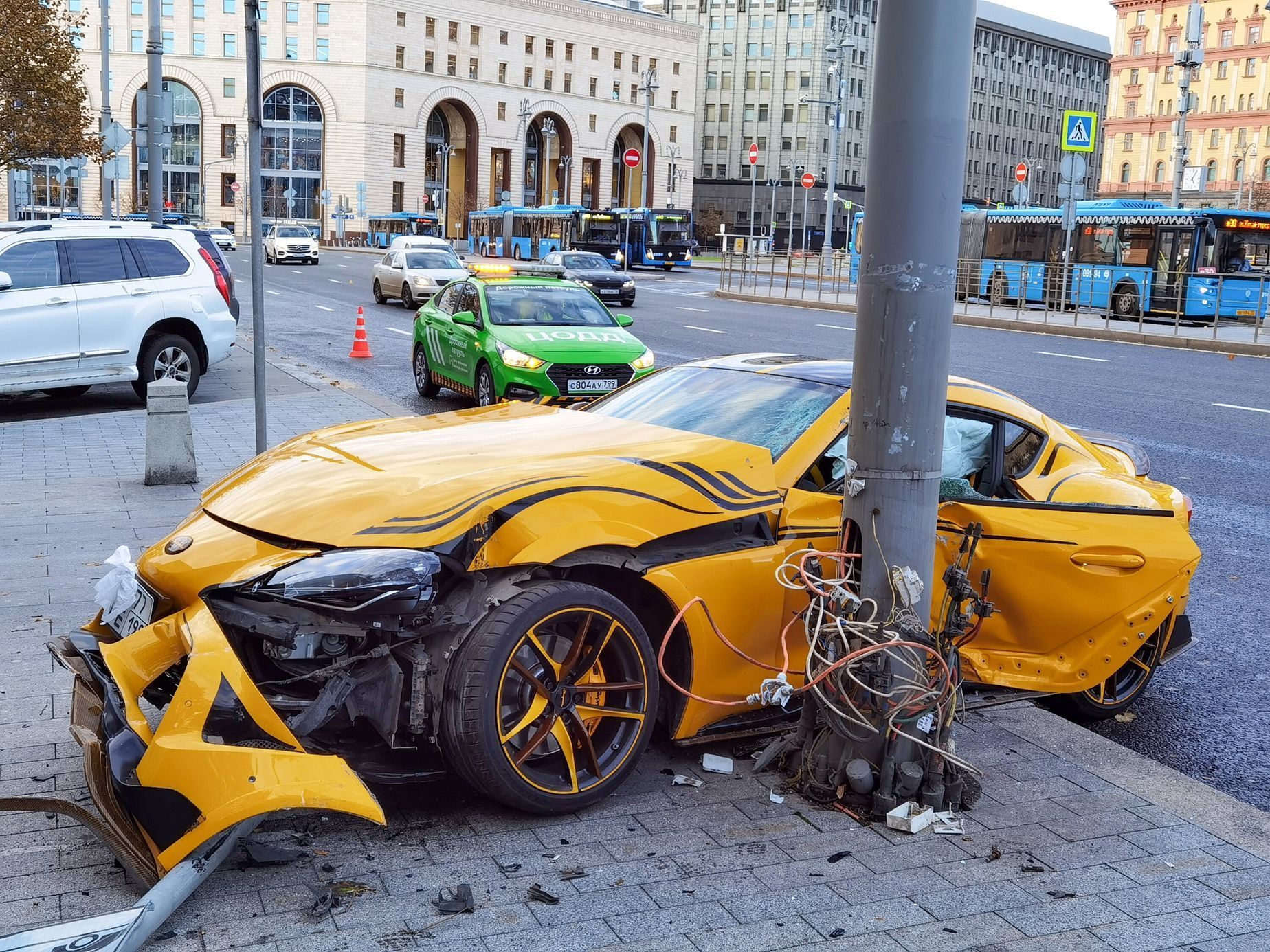 Dopravní nehoda v Moskvě