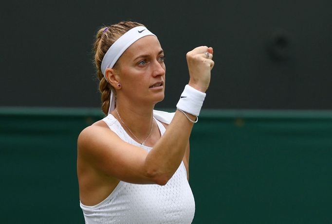 Petra Kvitová v utkání s Natalijou Stevanovičovou