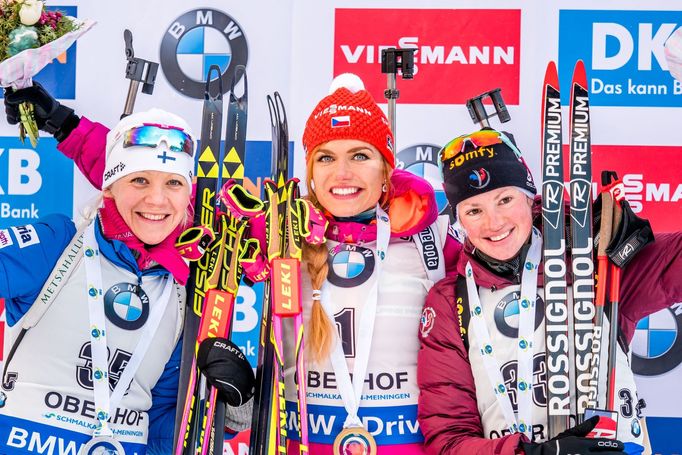 Sprint žen Oberhof 2017 (Koukalová)