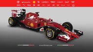 Nové Ferrari nese kódové označení SF15-T. rozluštění ze snadné Scuderia Ferrari 2015 Turbo.