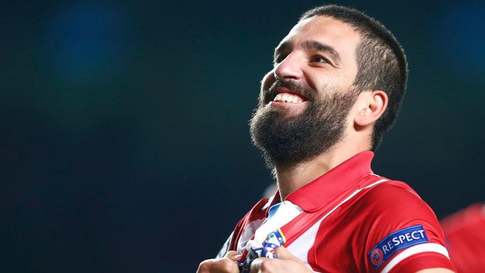 Atletico's Arda Turan reacts at the end of their Champions League semi-final second leg soccer match at Stamford Bridge against Chelsea in London, April 30, 2014. REUTERS