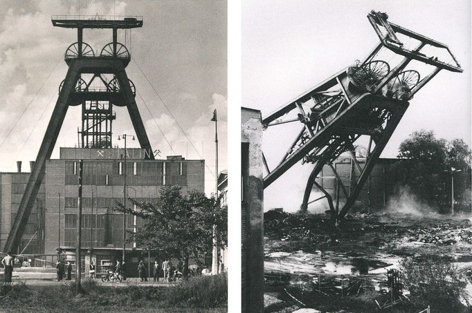 Ukázka z knihy Ondřeje Durczaka „Vzhůru do dolů! - Fotografické album průmyslového a kulturního dědictví uhelného hornictví ostravsko-karvinského revíru“ z roku 2023.