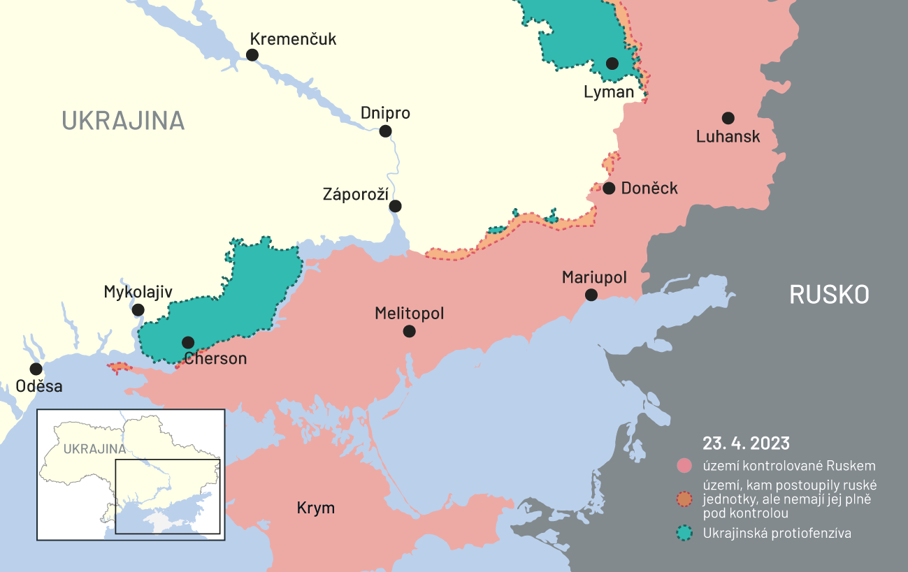 23. Dubna 2023: Mapa Bojů Na Ukrajině - Aktuálně.cz