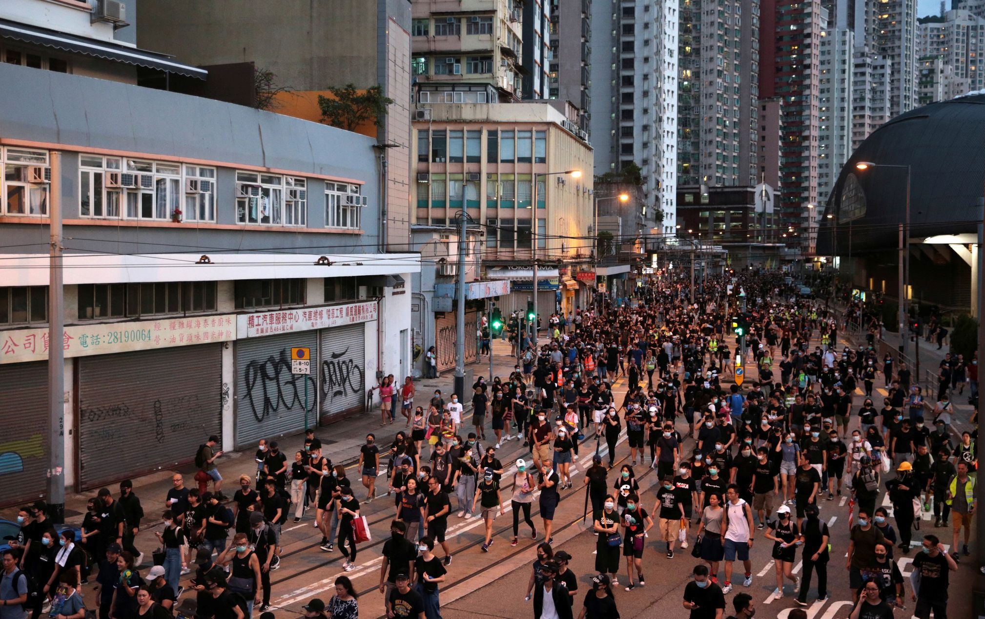 Protesty, Hongkong, 4. 8. 2019