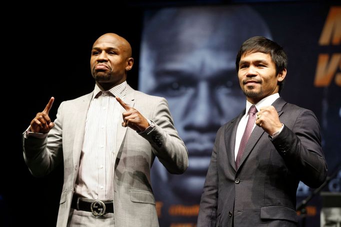 Floyd Mayweather vs. Manny Pacquiao na úvodní tiskové konferenci