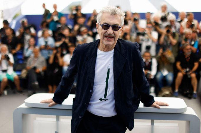 Režisér Wim Wenders na festivalu v Cannes.