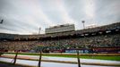 Jan 1, 2020; Dallas, Texas, USA; A view of the Dallas Stars fans and Nashville Predators fans and the stands during the 2020 Winter Classic hockey game at the Cotton Bowl