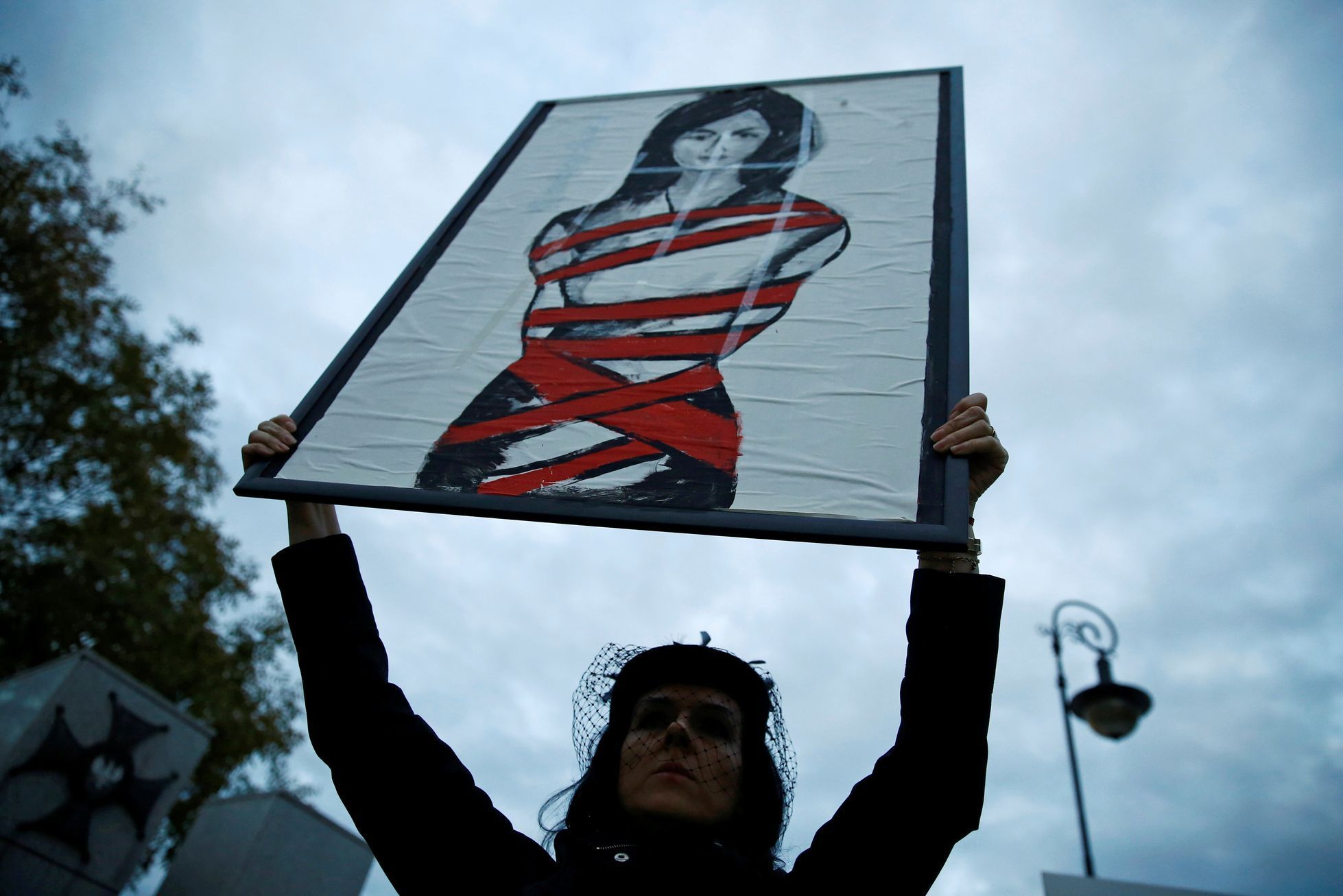 Polsko, demonstrace za právo na potrat ve Varšavě
