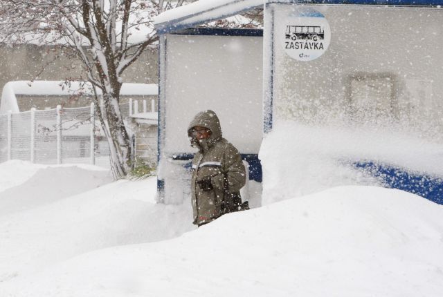 Česko sníh Reuters
