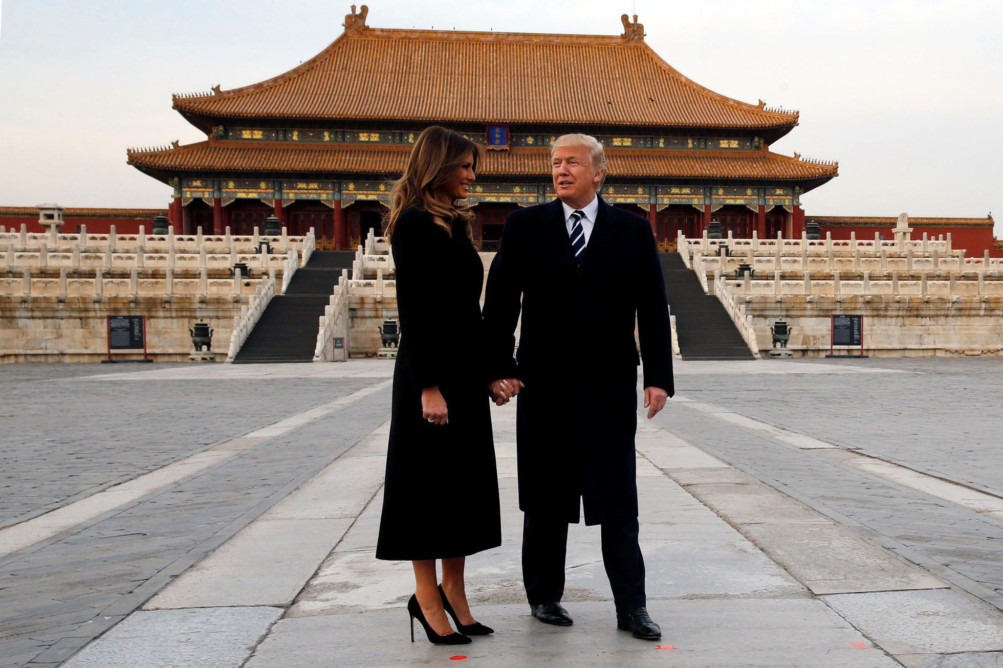 Donald Trump v Číně.