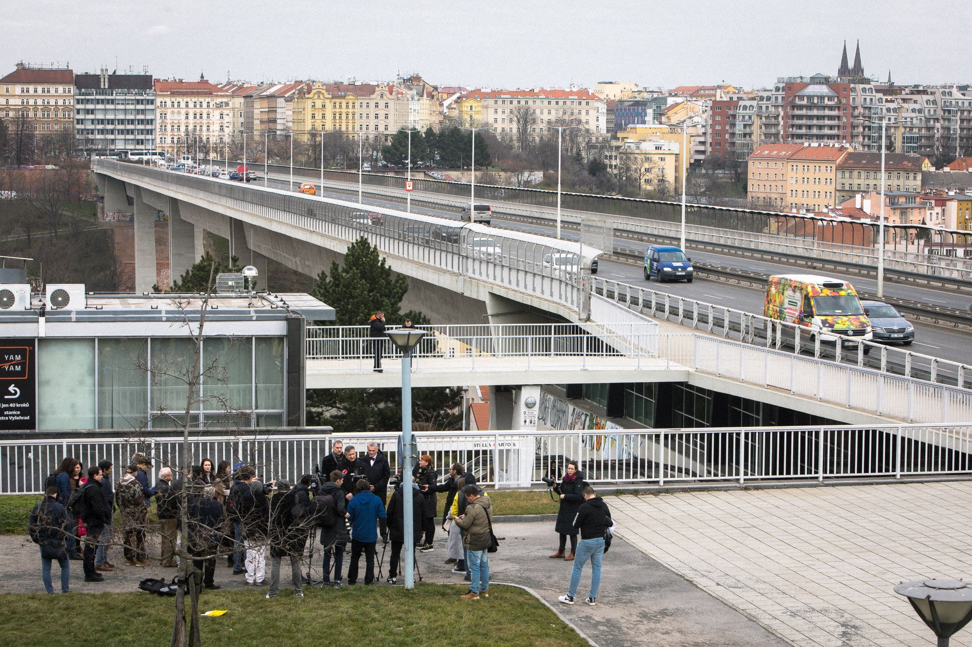 Historická souprava metra, metro, MHD, DPP, Nuselský most 50. výročí