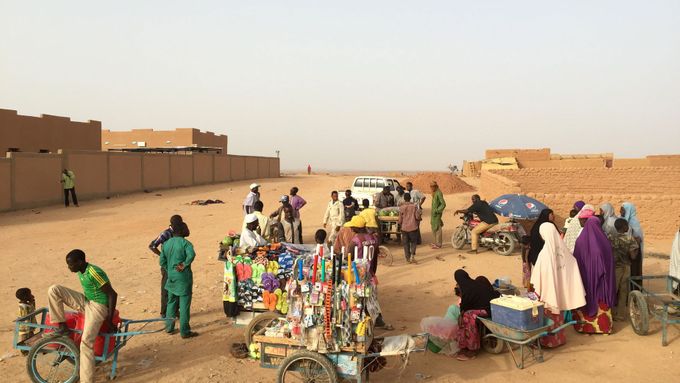 Migranti v saharském Nigeru, ilustrační foto.