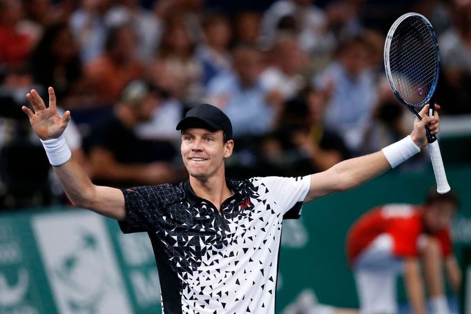 Tomáš Berdych na turnaji masters v Paříži